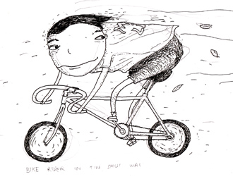 bike riders in tin shui wai bicycle