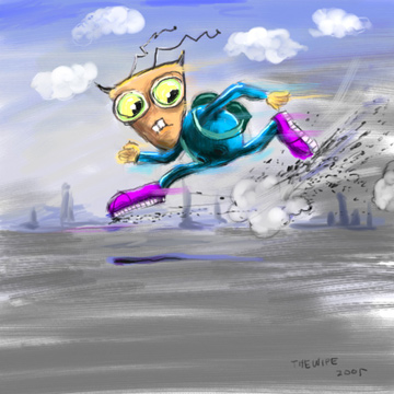 puff runningpost Illustration Friday: Speed speed paint